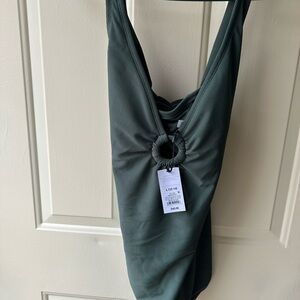 Shade & Shore Dark Green One Piece Swimsuit